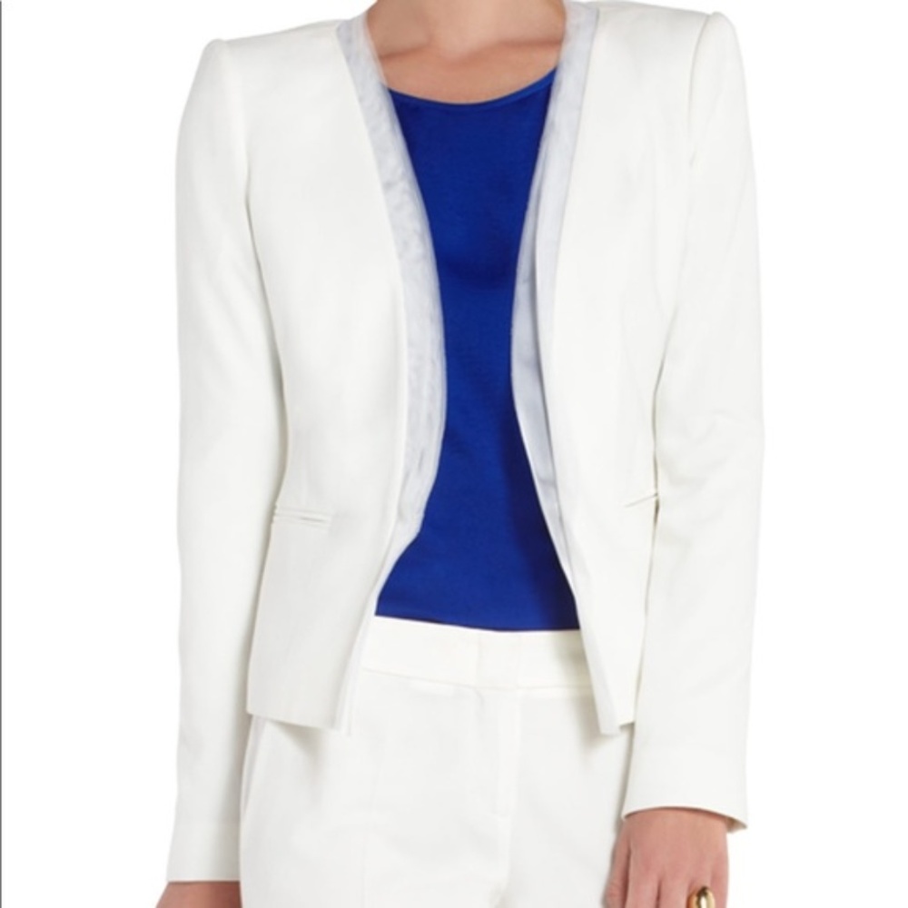 BNWT BCBG Tulle-Trim "EATON" Blazer